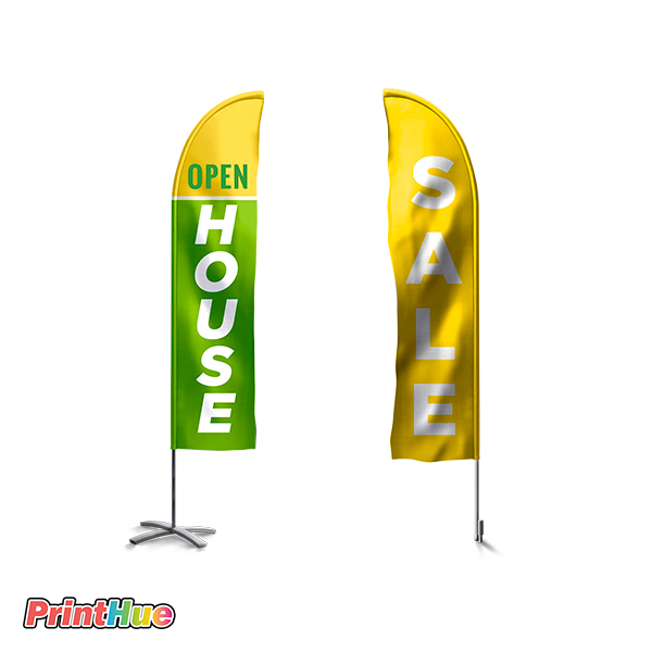Custom feather flags